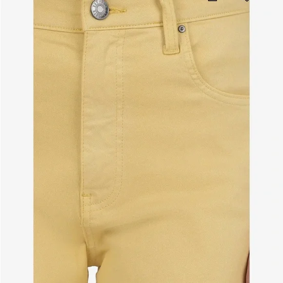 Kut from the Kloth Meg Flare Jeans in Yellow Size 14 - Picture 3 of 7